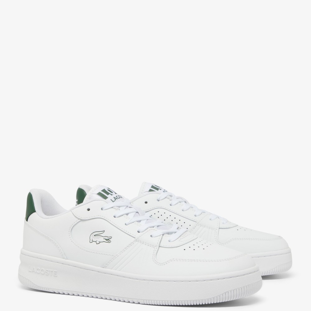 LACOSTE</br>Lacoste L001 SET 224 2 SMA 748SMA00181R5 Ανδρικά Sneakers Λευκό/Πράσινο Δέρμα LACOSTE</br>Lacoste L001 SET 224 2 SMA 748SMA00181R5 Ανδρικά Sneakers Λευκό/Πράσινο Δέρμα