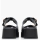 MOURTZI</br>Γυναικεία Flatform Μαύρο Δέρμα 45/50000 Mourtzi MOURTZI</br>Γυναικεία Flatform Μαύρο Δέρμα 45/50000 Mourtzi