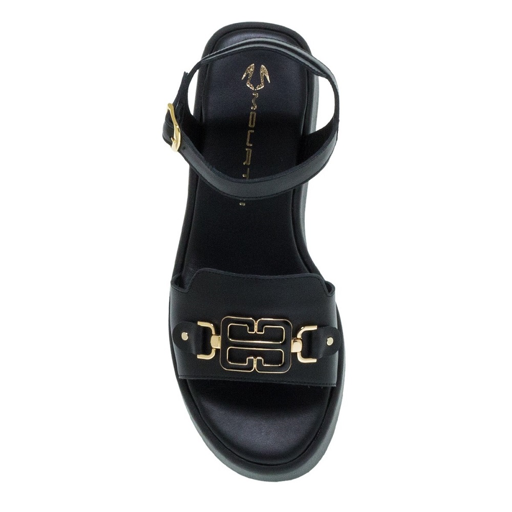 MOURTZI</br>Γυναικεία Flatform Μαύρο Δέρμα 45/50001 Mourtzi MOURTZI</br>Γυναικεία Flatform Μαύρο Δέρμα 45/50001 Mourtzi