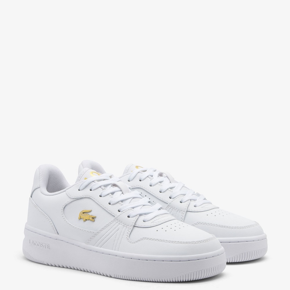 LACOSTE</br>Γυναικεία Sneakers Λευκό/Χρυσό Δέρμα L001 SET 225 6 SFA 750SFA0096216 Lacoste LACOSTE</br>Γυναικεία Sneakers Λευκό/Χρυσό Δέρμα L001 SET 225 6 SFA 750SFA0096216 Lacoste