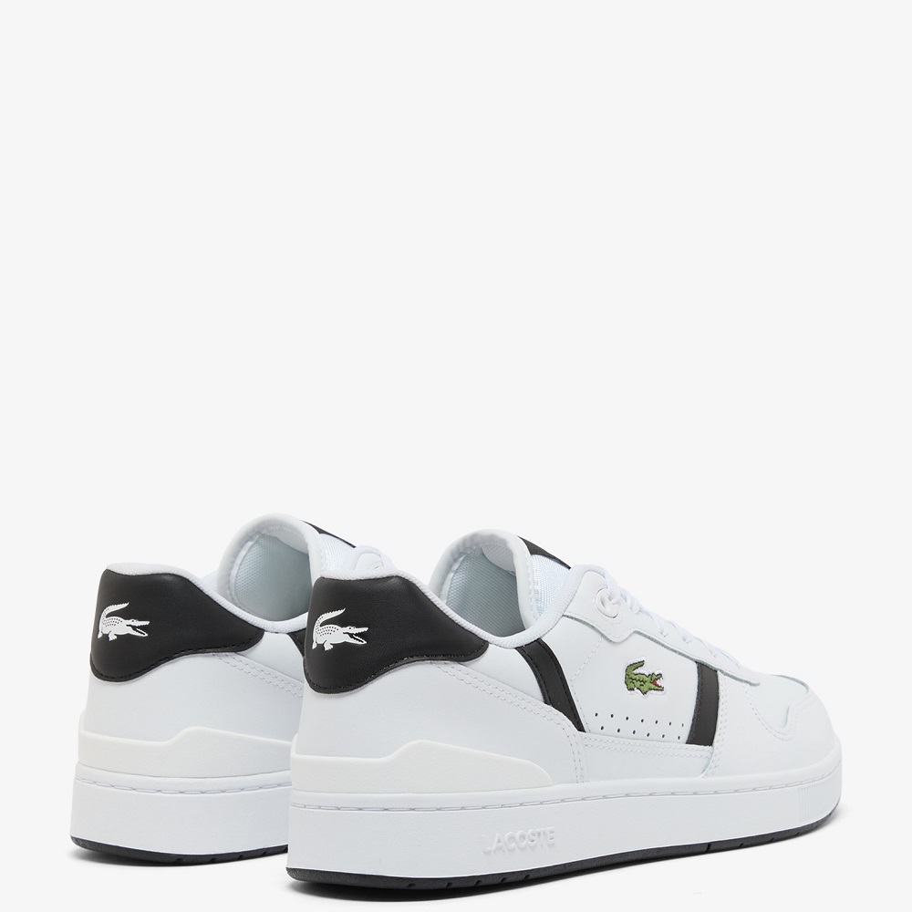 LACOSTE</br>Lacoste T-CLIP SET 225 8 SMA 750SMA0190147 Ανδρικά Sneakers Λευκό/Μαύρο Δέρμα LACOSTE</br>Lacoste T-CLIP SET 225 8 SMA 750SMA0190147 Ανδρικά Sneakers Λευκό/Μαύρο Δέρμα