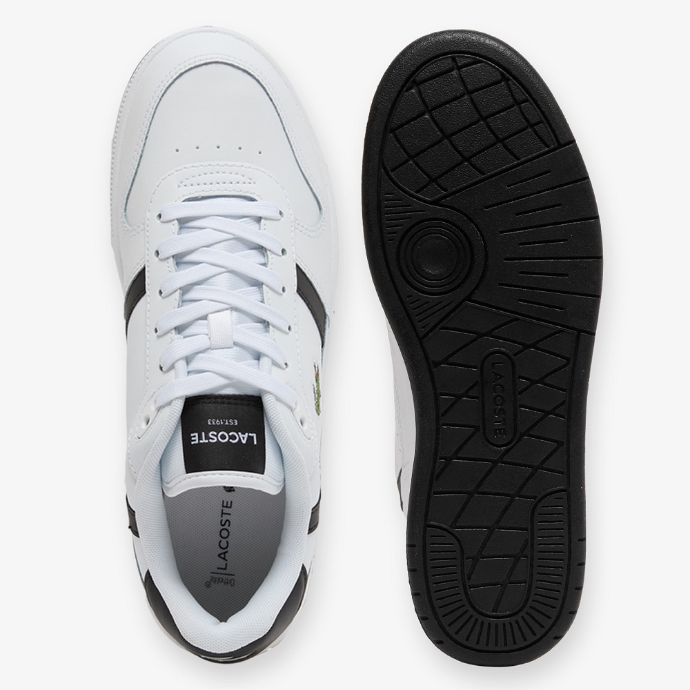 LACOSTE</br>Lacoste T-CLIP SET 225 8 SMA 750SMA0190147 Ανδρικά Sneakers Λευκό/Μαύρο Δέρμα LACOSTE</br>Lacoste T-CLIP SET 225 8 SMA 750SMA0190147 Ανδρικά Sneakers Λευκό/Μαύρο Δέρμα