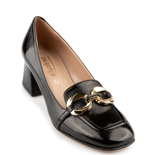 Γυναικείες Γόβες Μαύρο Λουστρίνι 516-12 FM