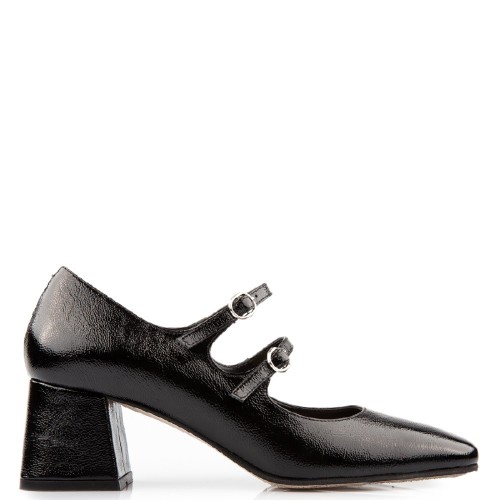 Γυναικείες Γόβες Μαύρο Λουστρίνι 516-24 FM