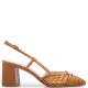 FM</br>Γυναικείες Slingback Γόβες Ταμπά Δέρμα Πλεχτό 517-67 FM FM</br>Γυναικείες Slingback Γόβες Ταμπά Δέρμα Πλεχτό 517-67 FM