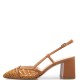 FM</br>Γυναικείες Slingback Γόβες Ταμπά Δέρμα Πλεχτό 517-67 FM FM</br>Γυναικείες Slingback Γόβες Ταμπά Δέρμα Πλεχτό 517-67 FM