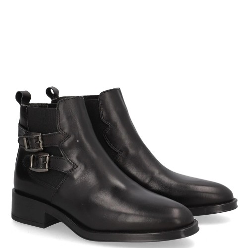 Γυναικεία Μποτάκια Μαύρο Δέρμα 5187 17 05 Alpe