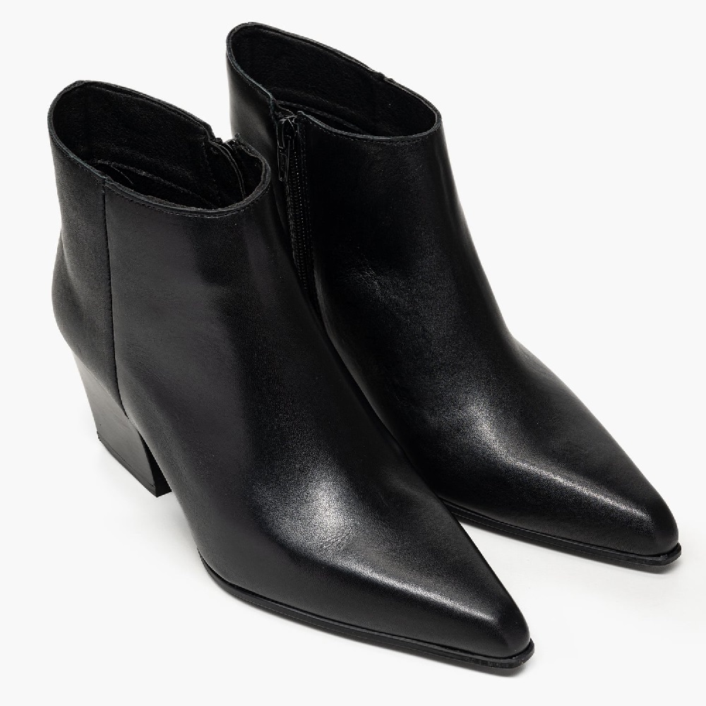 ALPE</br>Alpe 5196 03 05 Γυναικεία Μποτάκια Μαύρο Δέρμα ALPE</br>Alpe 5196 03 05 Γυναικεία Μποτάκια Μαύρο Δέρμα