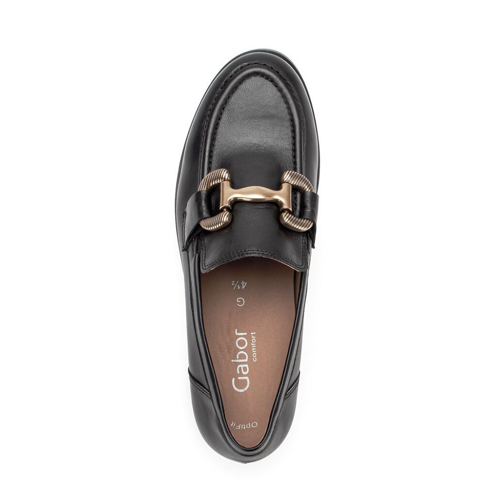 GABOR</br>Γυναικεία Loafers Μαύρο Δέρμα 52.422.27 Gabor GABOR</br>Γυναικεία Loafers Μαύρο Δέρμα 52.422.27 Gabor