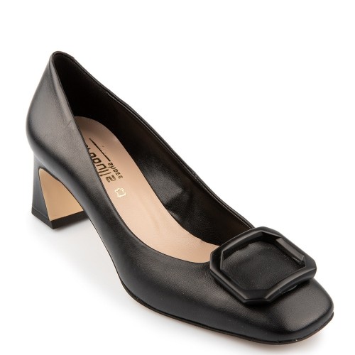 Γυναικείες Γόβες Μαύρο Δέρμα 520-02 FM Γυναικείες Γόβες Μαύρο Δέρμα 520-02 FM