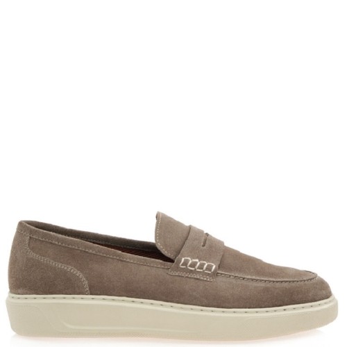 Renato Garini 52316-DENEVER Ανδρικά Μοκασίνια/Loafers Μπεζ Suede
