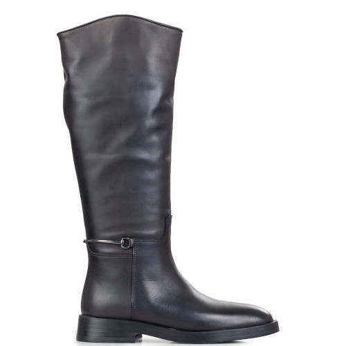 Alpe 5304 08 05 Γυναικείες Μπότες Μαύρο Δέρμα