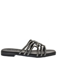 Oh My Sandals 5326 Γυναικεία Mules Μαύρο με Στρας