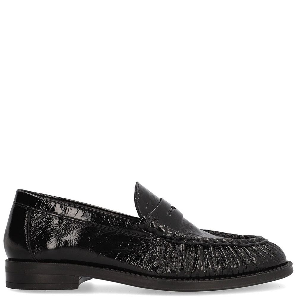 ALPE</br>Alpe 5328 49 05 Γυναικεία Μοκασίνια Μαύρο Δέρμα