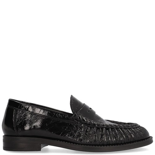 Alpe 5328 49 05 Γυναικεία Μοκασίνια Μαύρο Δέρμα