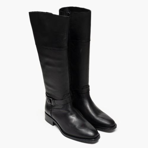 Alpe 5337 08 05 Γυναικείες Μπότες Μαύρο Δέρμα