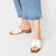 OH MY SANDALS</br>Γυναικεία Mules Λευκό 5343 Oh My Sandals
