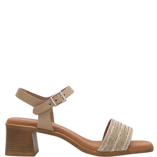Oh My Sandals 5352 Γυναικεία Πέδιλα Μπεζ