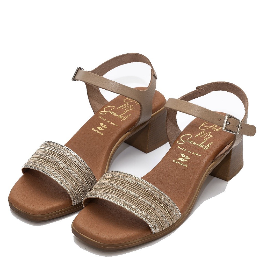 OH MY SANDALS</br>Γυναικεία Πέδιλα Μπεζ 5352 Oh My Sandals