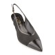 FM</br>FM 536-32 Γυναικεία Slingback Μαύρο Φιλτιρέ Δέρμα