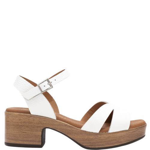 Oh My Sandals 5381 Γυναικεία Πέδιλα Λευκό Δέρμα