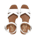 OH MY SANDALS</br>Γυναικεία Πέδιλα Λευκό Δέρμα 5381 Oh My Sandals