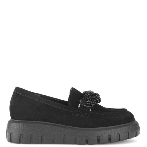 Γυναικεία Μοκασίνια Μαύρο Suede 55.301.17 Gabor