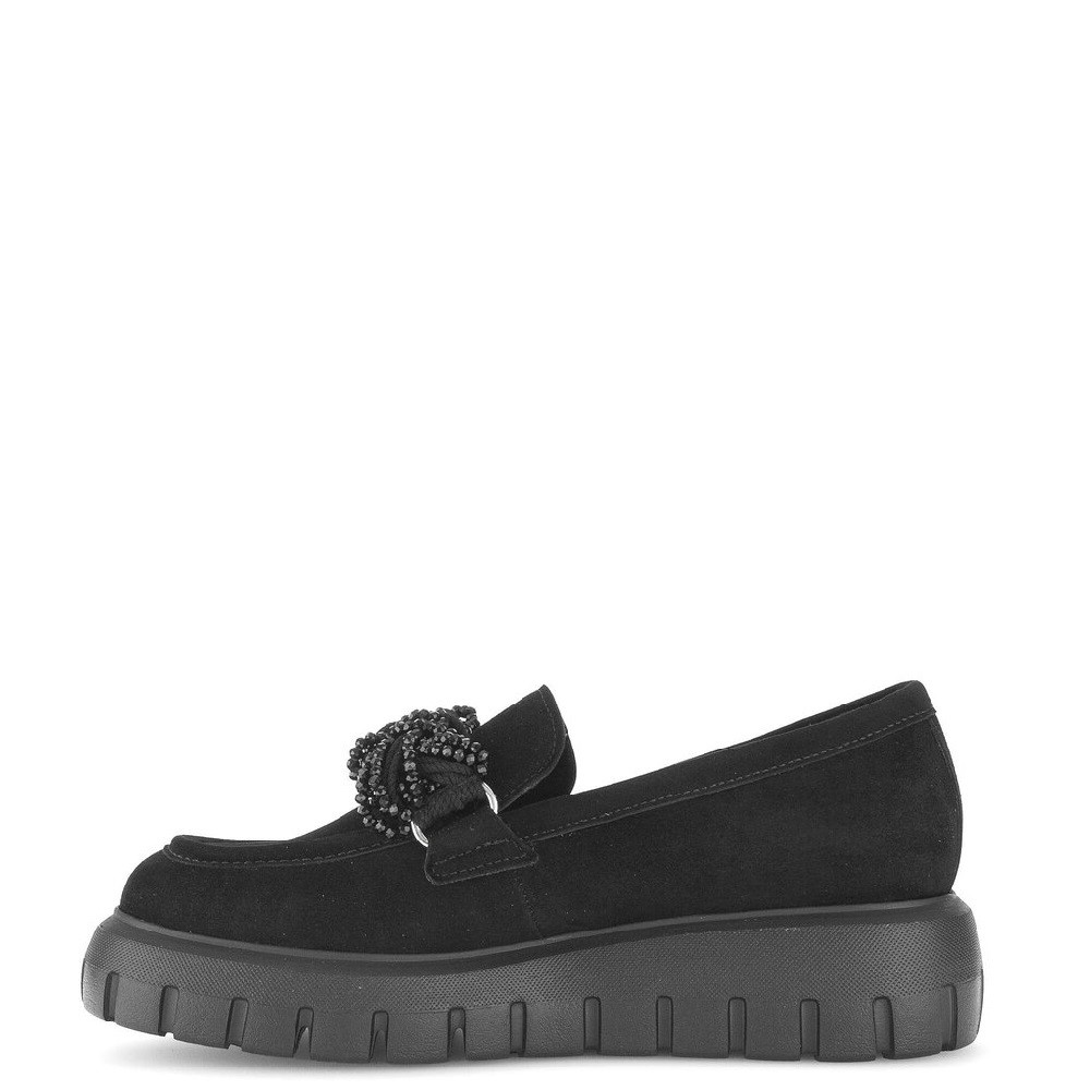 GABOR</br>Γυναικεία Μοκασίνια Μαύρο Suede 55.301.17 Gabor GABOR</br>Γυναικεία Μοκασίνια Μαύρο Suede 55.301.17 Gabor