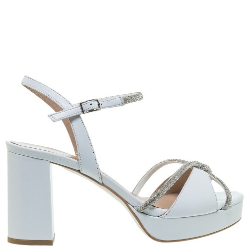 Γυναικεία Πέδιλα Λευκό Δέρμα 55/553F27 Mourtzi