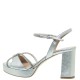 MOURTZI</br>Γυναικεία Πέδιλα Ασημί Δέρμα 55/553F27 Mourtzi MOURTZI</br>Γυναικεία Πέδιλα Ασημί Δέρμα 55/553F27 Mourtzi