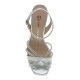 MOURTZI</br>Γυναικεία Πέδιλα Ασημί Δέρμα 55/553G07 Mourtzi MOURTZI</br>Γυναικεία Πέδιλα Ασημί Δέρμα 55/553G07 Mourtzi