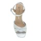 MOURTZI</br>Γυναικεία Πέδιλα Ασημί Δέρμα 55/553G08 Mourtzi MOURTZI</br>Γυναικεία Πέδιλα Ασημί Δέρμα 55/553G08 Mourtzi