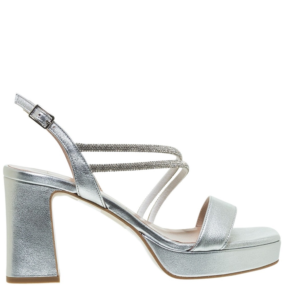 MOURTZI</br>Mourtzi 55/553G20 Γυναικεία Πέδιλα Ασημί Δέρμα MOURTZI</br>Mourtzi 55/553G20 Γυναικεία Πέδιλα Ασημί Δέρμα