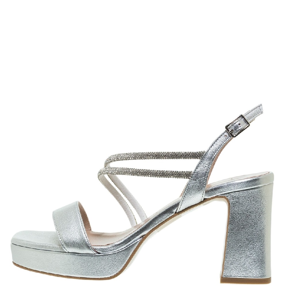 MOURTZI</br>Mourtzi 55/553G20 Γυναικεία Πέδιλα Ασημί Δέρμα MOURTZI</br>Mourtzi 55/553G20 Γυναικεία Πέδιλα Ασημί Δέρμα