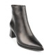 FM</br>FM 556-09 Γυναικεία Μποτάκια Μαύρο Δέρμα