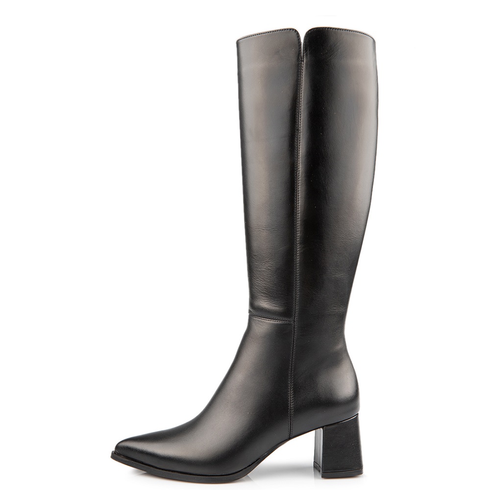 FM</br>FM 556-19 Γυναικείες Μπότες Μαύρο Δέρμα