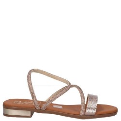 Γυναικεία Σανδάλια Μπρονζέ Δέρμα 5586 Oh My Sandals