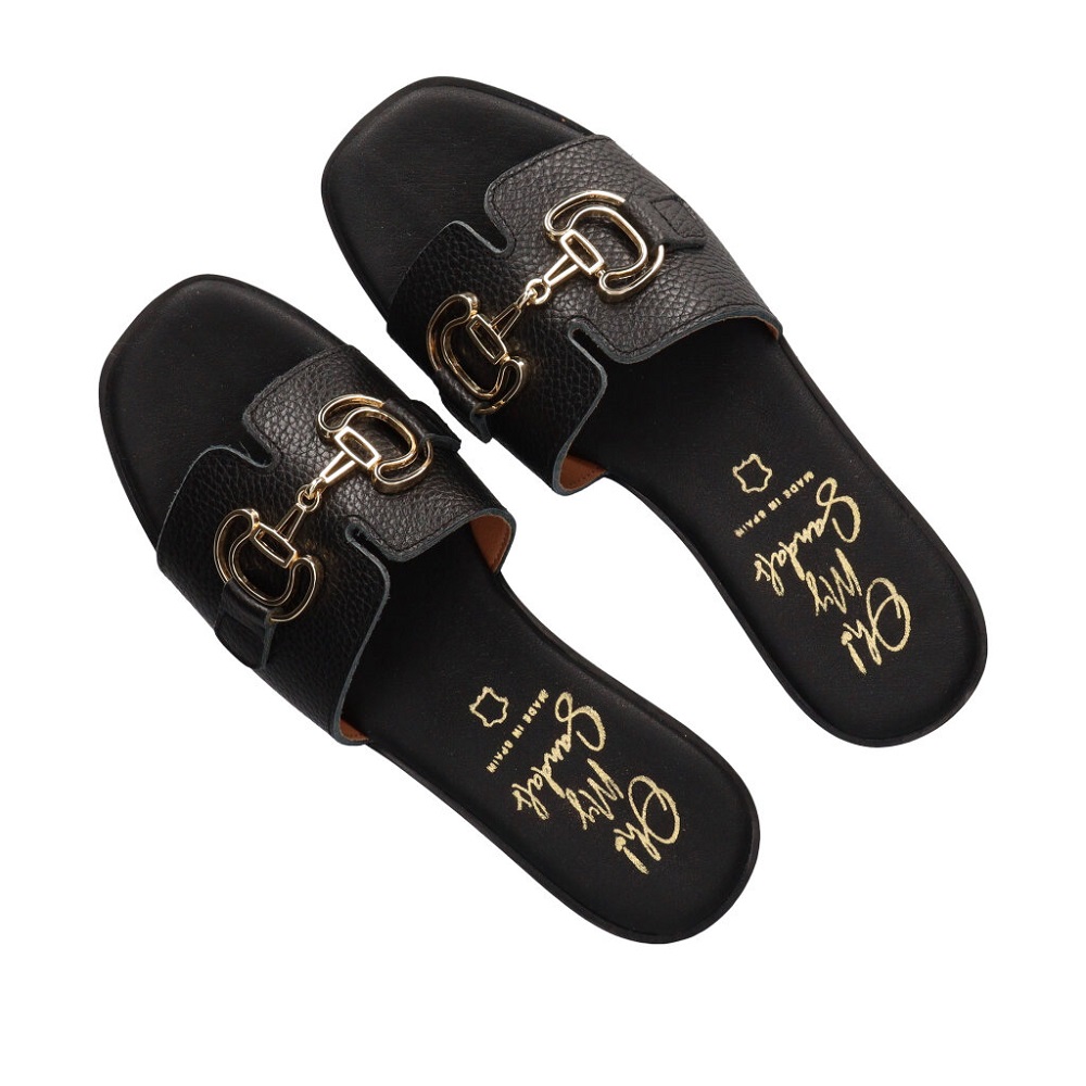 OH MY SANDALS</br>Γυναικεία Mules Μαύρο Δέρμα 5592 Oh My Sandals OH MY SANDALS</br>Γυναικεία Mules Μαύρο Δέρμα 5592 Oh My Sandals