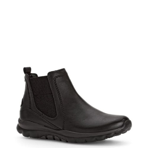 Γυναικεία Μποτάκια Μαύρο Δέρμα 56.860.57 Rolling Soft By Gabor