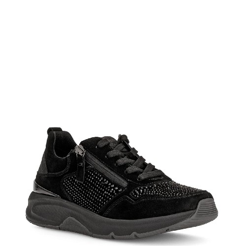 Γυναικεία Sneakers Μαύρο Nubuck 56.897.87 Rolling Soft By Gabor Γυναικεία Sneakers Μαύρο Nubuck 56.897.87 Rolling Soft By Gabor