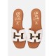 OH MY SANDALS</br>Γυναικεία Mules Λευκό Δέρμα 5605 Oh My Sandals OH MY SANDALS</br>Γυναικεία Mules Λευκό Δέρμα 5605 Oh My Sandals