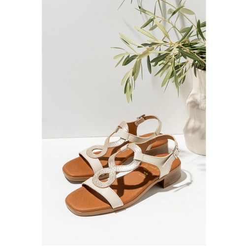 Γυναικεία Πέδιλα Εκρού Δέρμα 5607 Oh My Sandals Γυναικεία Πέδιλα Εκρού Δέρμα 5607 Oh My Sandals