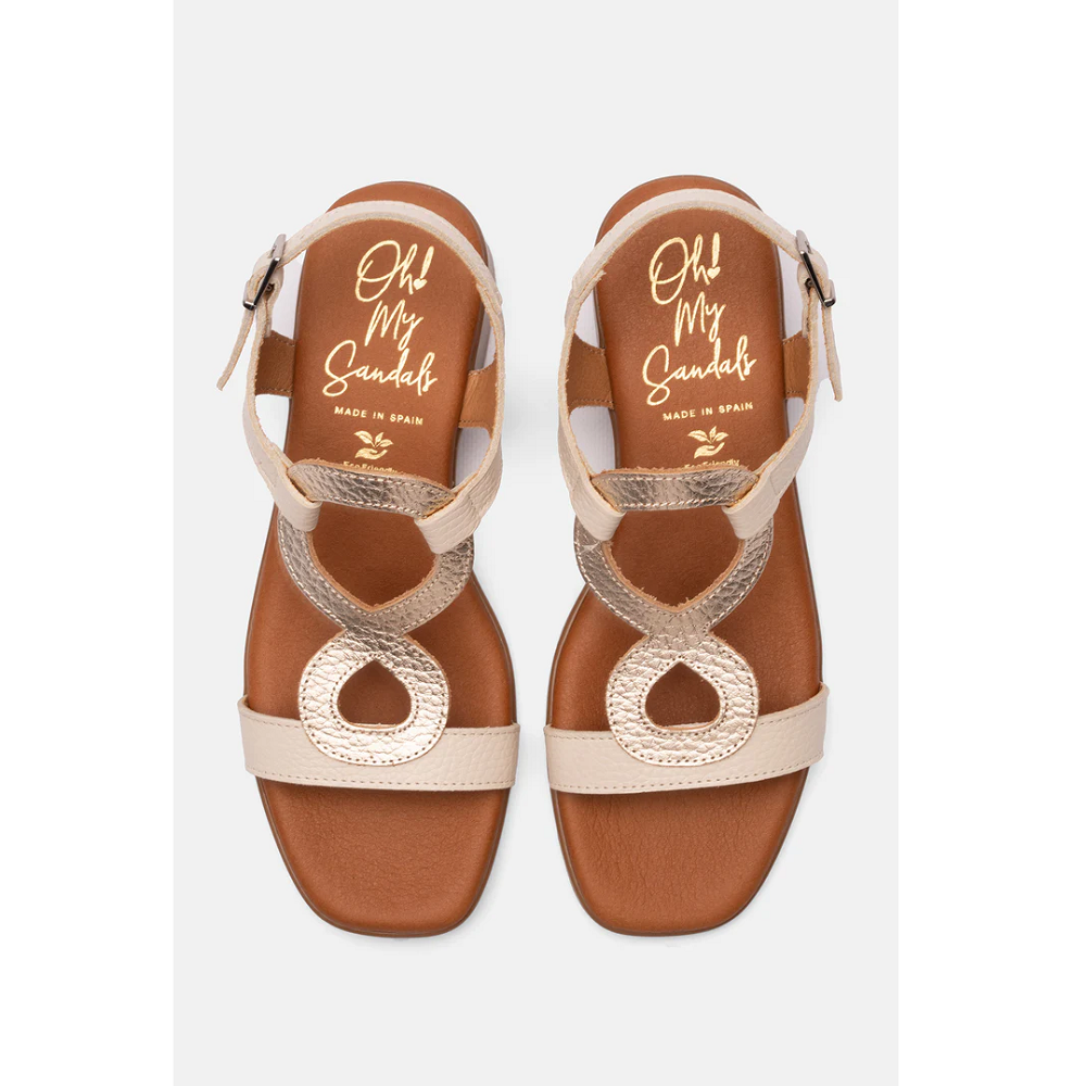 OH MY SANDALS</br>Γυναικεία Πέδιλα Εκρού Δέρμα 5607 Oh My Sandals OH MY SANDALS</br>Γυναικεία Πέδιλα Εκρού Δέρμα 5607 Oh My Sandals