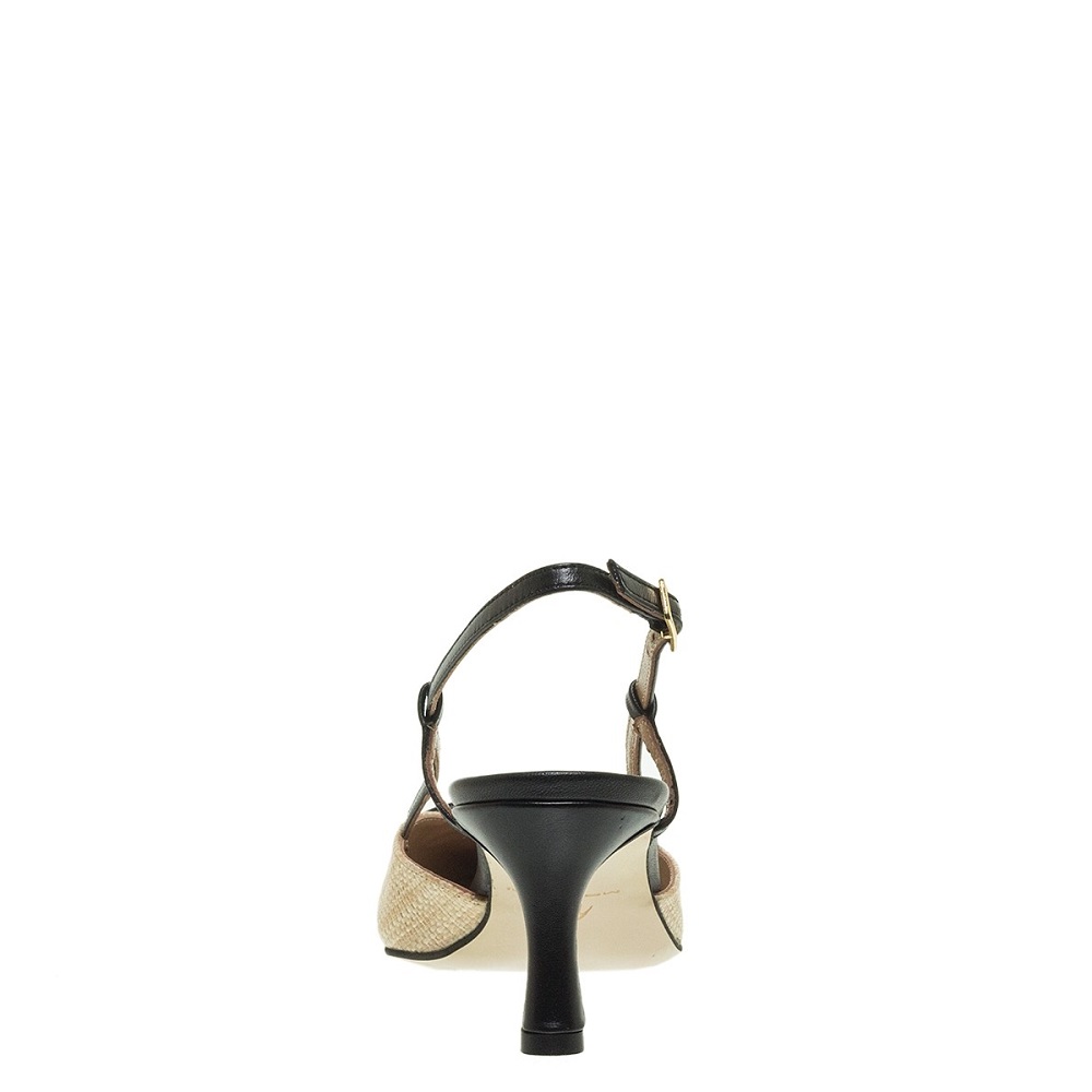 MOURTZI</br>Γυναικείες Slingback Γόβες Μπεζ/Μαύρο 55/56108 Mourtzi MOURTZI</br>Γυναικείες Slingback Γόβες Μπεζ/Μαύρο 55/56108 Mourtzi