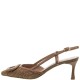 MOURTZI</br>Mourtzi 55/56121 Γυναικείες Slingback Γόβες Κάμελ Δέρμα Raffia