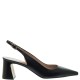 MOURTZI</br>Γυναικείες Slingback Γόβες Μαύρο Δέρμα 55/561Z05 Mourtzi MOURTZI</br>Γυναικείες Slingback Γόβες Μαύρο Δέρμα 55/561Z05 Mourtzi