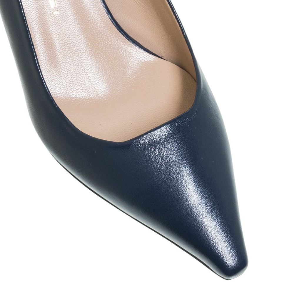 MOURTZI</br>Mourtzi 55/561Z05 Γυναικείες Slingback Γόβες Μπλε Δέρμα 