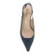 MOURTZI</br>Mourtzi 55/561Z05 Γυναικείες Slingback Γόβες Μπλε Δέρμα 