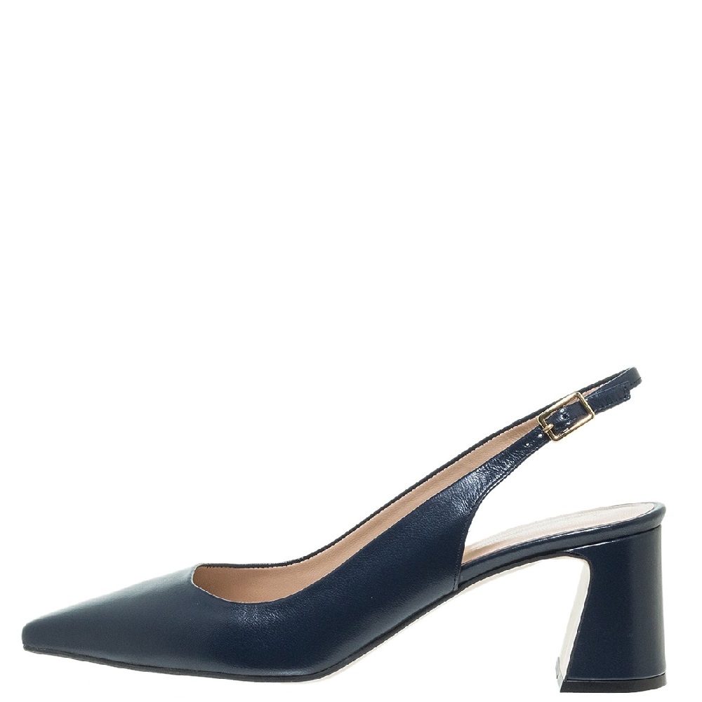MOURTZI</br>Mourtzi 55/561Z05 Γυναικείες Slingback Γόβες Μπλε Δέρμα 