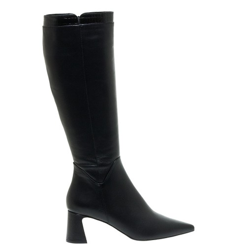 Mourtzi 55/562Z07 Γυναικείες Μπότες Μαύρο Δέρμα